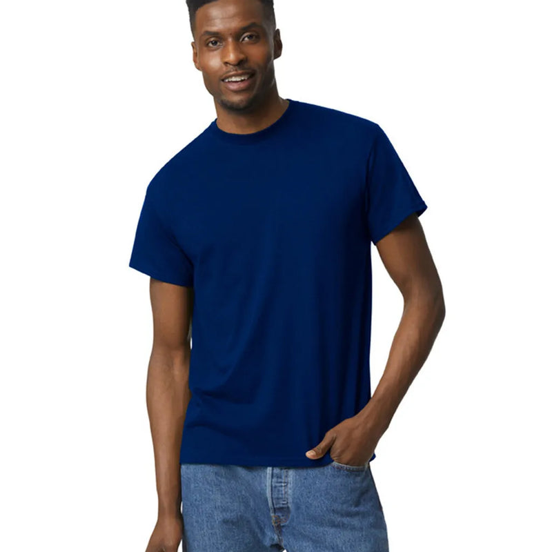 Gildan 8000 DryBlend Cotton Poly Shirt Fabric - Navy, Moisture-Wicking, Classic Fit (1 Piece)