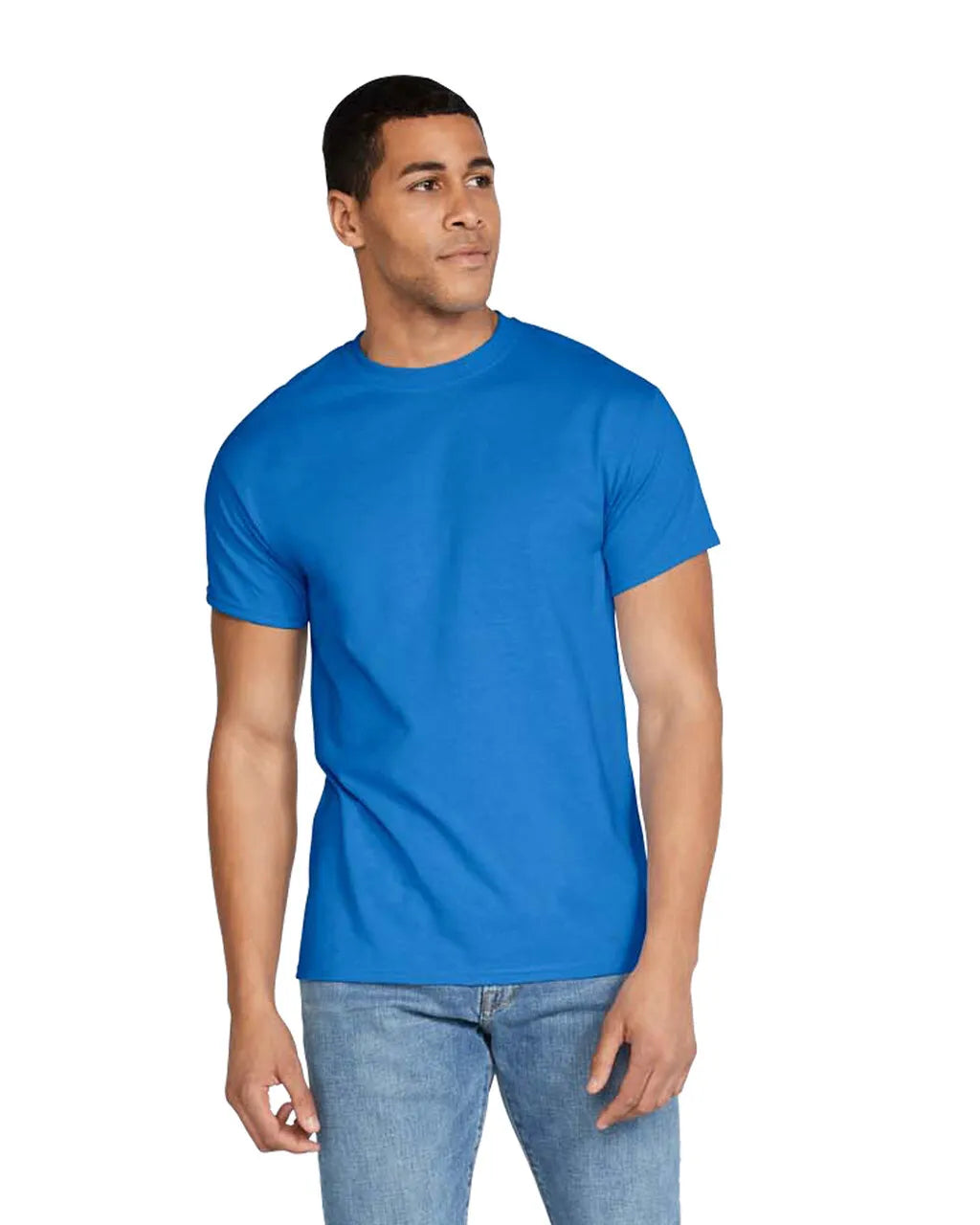 Gildan 8000 DryBlend Cotton Poly Shirt - Royal, Moisture Wicking, Classic Fit (1 Shirt)