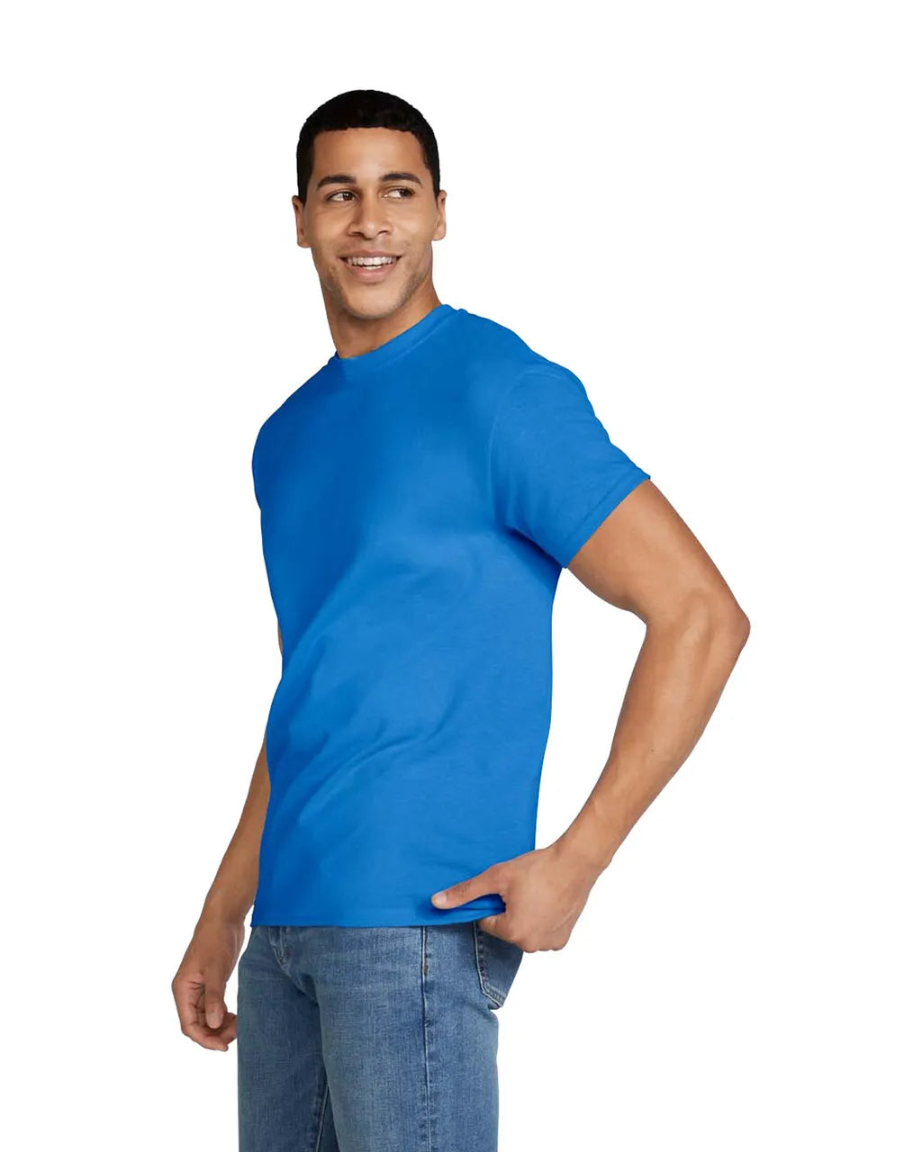 Gildan 8000 DryBlend Cotton Poly Shirt - Royal, Moisture Wicking, Classic Fit (1 Shirt)