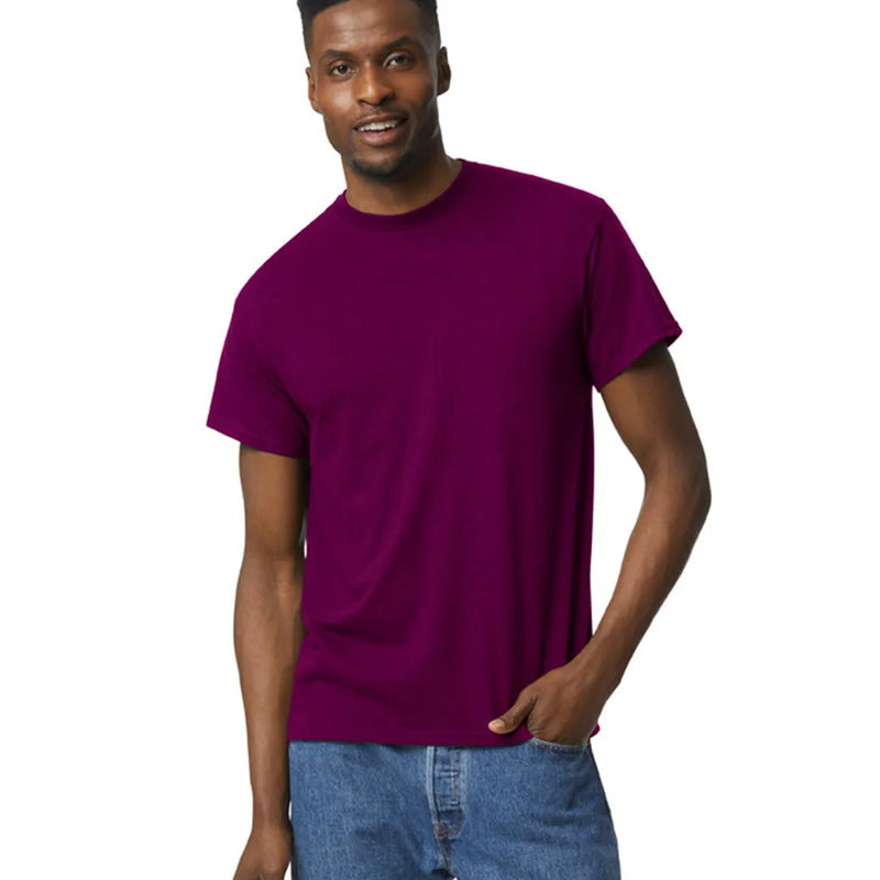 Gildan 8000 DryBlend Cotton Poly Shirt Fabric - Maroon, Moisture-Wicking, Classic Fit (1 Shirt)