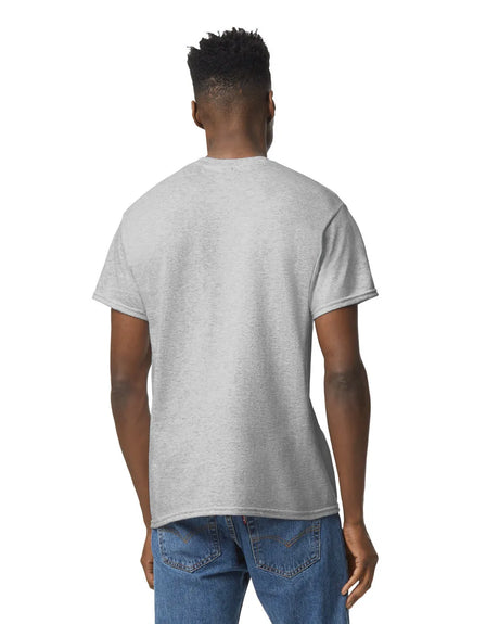 Gildan 8000 DryBlend Cotton Poly Fabric - Sport Grey, Moisture-Wicking, Classic Fit (1 Shirt)