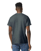 Gildan 8000 DryBlend Cotton Poly Fabric - Dark Heather, Moisture-Wicking, Classic Fit (1 Shirt)