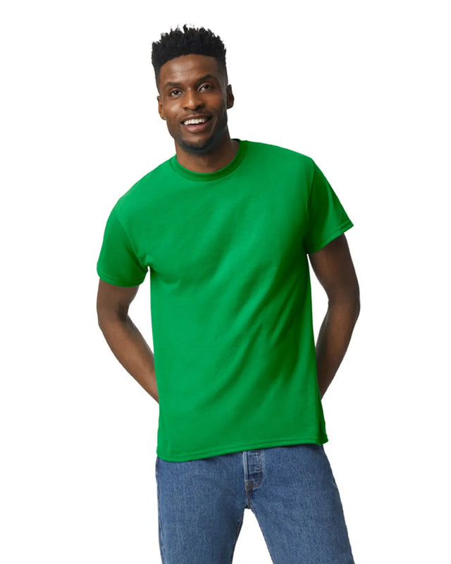 Gildan 8000 DryBlend Cotton Poly Shirt - Irish Green, Moisture-Wicking, Classic Fit (1 Unit)