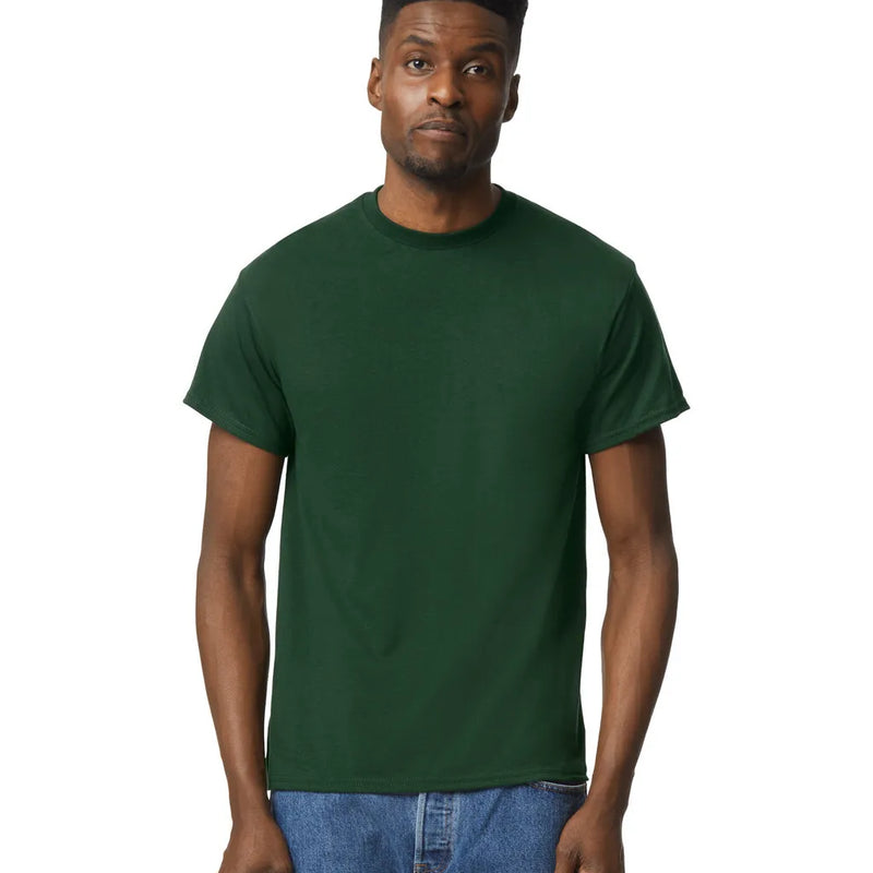 Gildan 8000 DryBlend Cotton Polyester Fabric - Sport Dark Green, Moisture-Wicking, Classic Fit (1 Shirt)