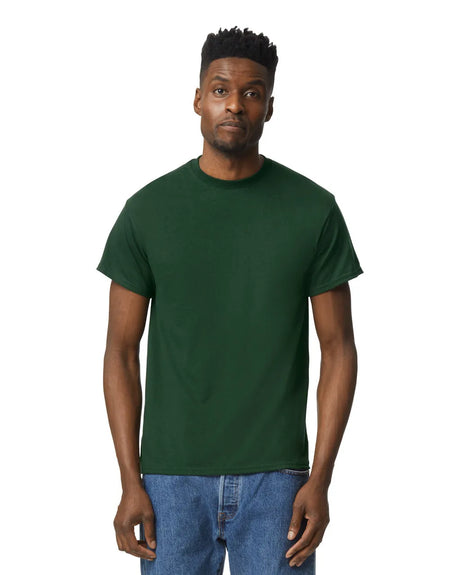 Gildan 8000 DryBlend Cotton Polyester Fabric - Sport Dark Green, Moisture-Wicking, Classic Fit (1 Shirt)