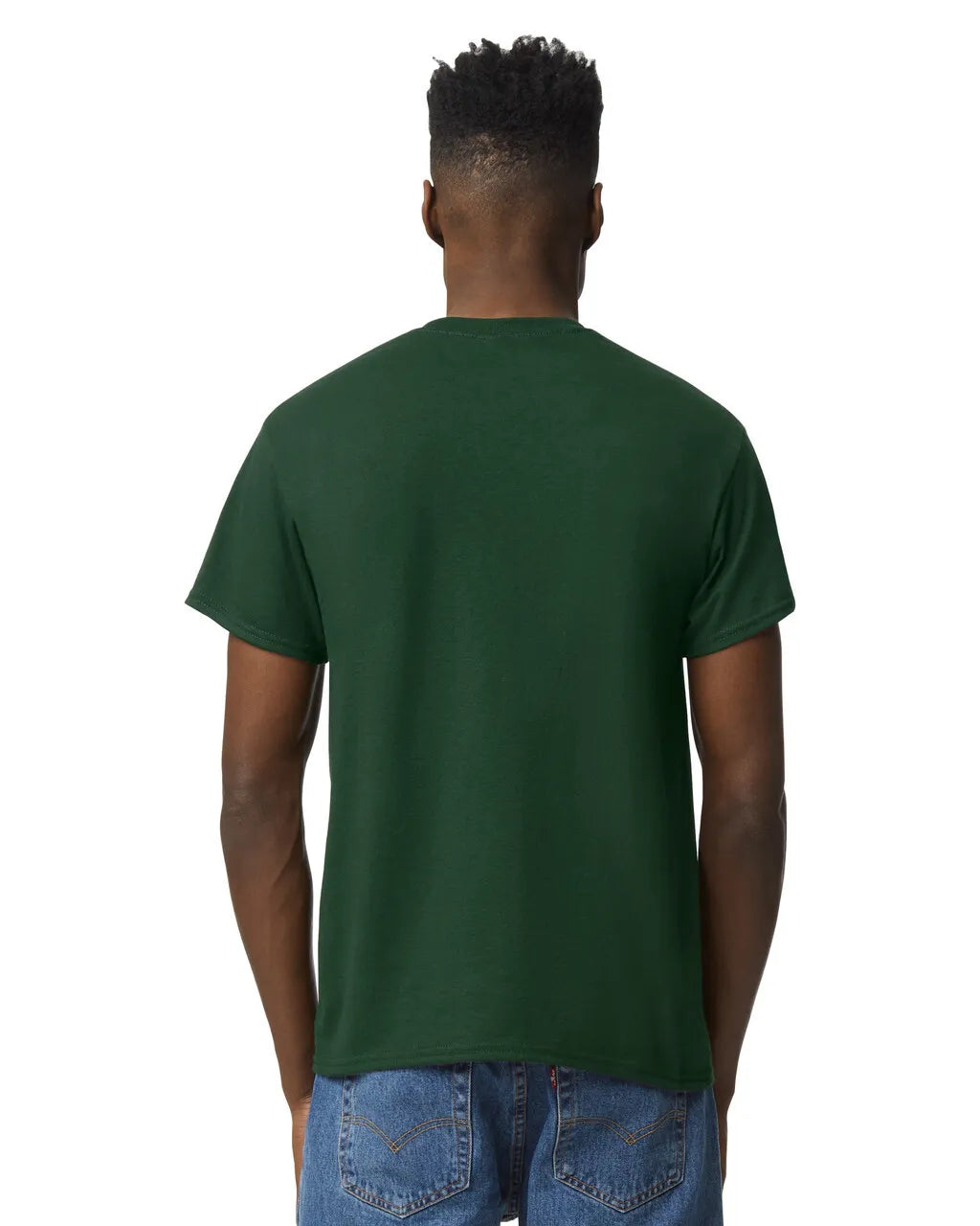 Gildan 8000 DryBlend Cotton Polyester Fabric - Sport Dark Green, Moisture-Wicking, Classic Fit (1 Shirt)