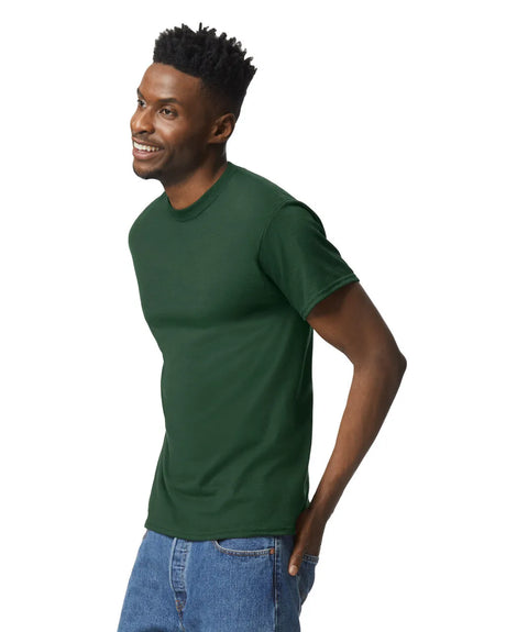Gildan 8000 DryBlend Cotton Polyester Fabric - Sport Dark Green, Moisture-Wicking, Classic Fit (1 Shirt)