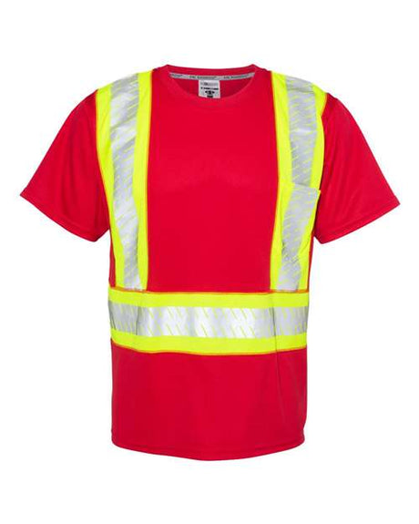 Kishigo EV Series Enhanced Visibility Contrast Pocket T-Shirt