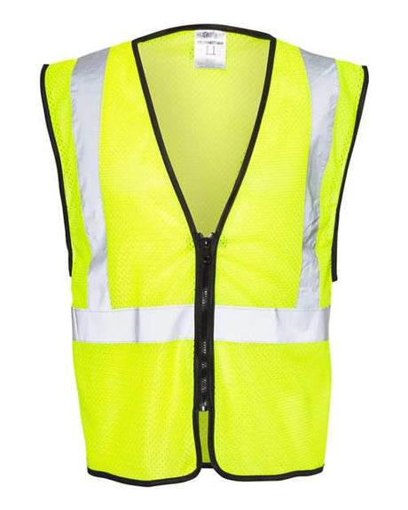 Kishigo Unisex Zippered Mesh Economy Class 2 Vest