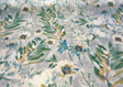 Kelly Ripa Home Seaglass Flower Mania Cotton Fabric - Floral Watercolor Print, Seaglass Multi, 54" Width (1 Yard)