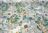 Kelly Ripa Home Seaglass Flower Mania Cotton Fabric - Floral Watercolor Print, Seaglass Multi, 54" Width (1 Yard)