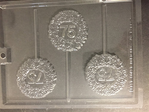 Happy Anniversary Wreath Pop 75 Chocolate Mold - ECAO1211-75