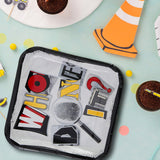 8 Count Mystery Party Who Done It Square Paper Dinner Plates 9 1/4 Inch for Themed Events