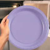 24 Count Soft Lavender 7" Paper Dessert Plates for Birthday Wedding Shower Events