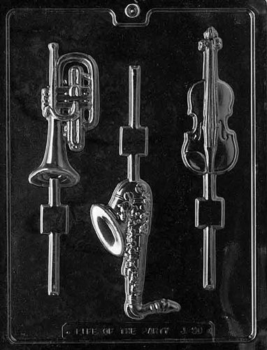 Musical Instruments Lolly Chocolate Mold - LPJ090