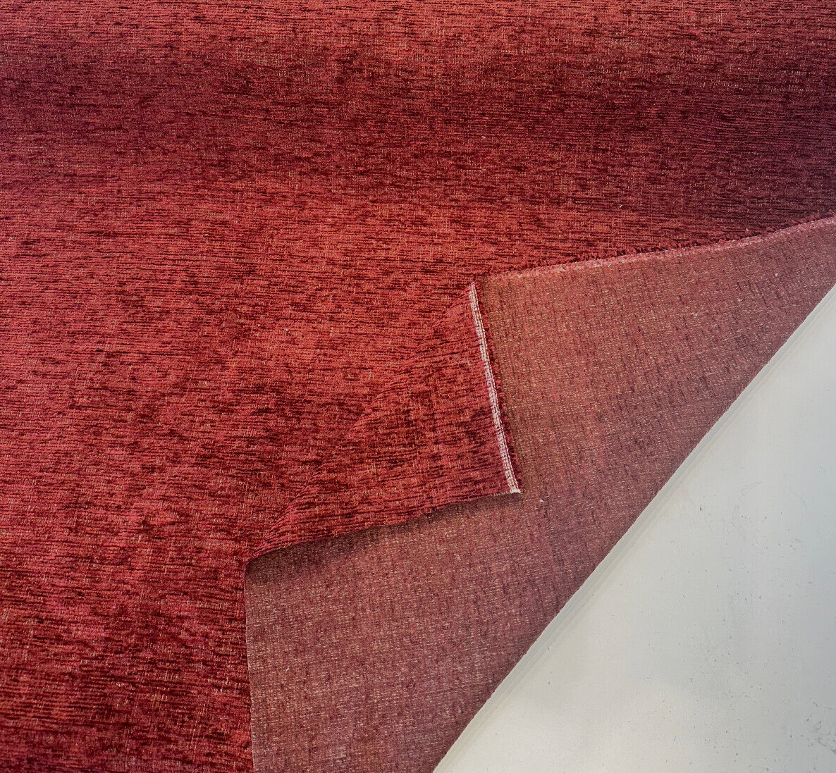 Carson Wine Soft Chenille Backed Upholstery Fabric - Wine, Taupe, Black, 56" Width (1 Yard)