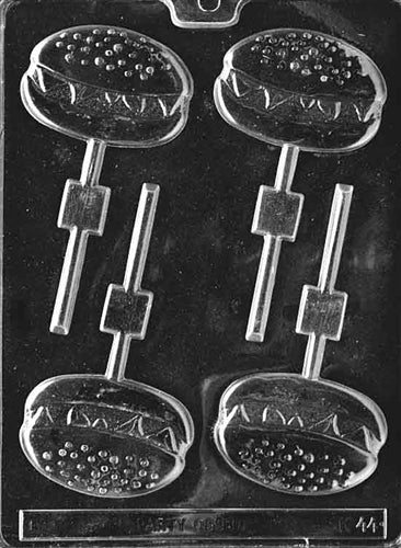 Hamburger Lolly Chocolate Mold - LPK044