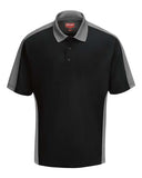 Red Kap Men's Performance Knit Two-Tone Polo