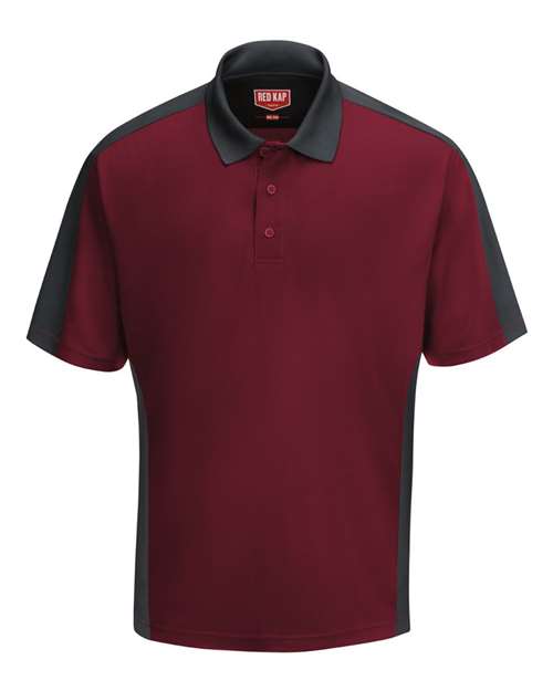 Red Kap Men's Performance Knit Two-Tone Polo