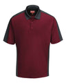 Red Kap Men's Performance Knit Two-Tone Polo
