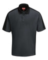 Red Kap Men's Performance Knit Two-Tone Polo