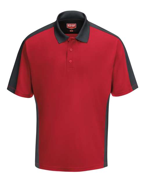 Red Kap Men's Performance Knit Two-Tone Polo