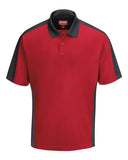 Red Kap Men's Performance Knit Two-Tone Polo