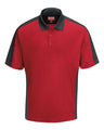 Red Kap Men's Performance Knit Two-Tone Polo