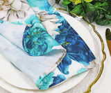Faux Linen Dinner Napkin Sample 20x20 Peony