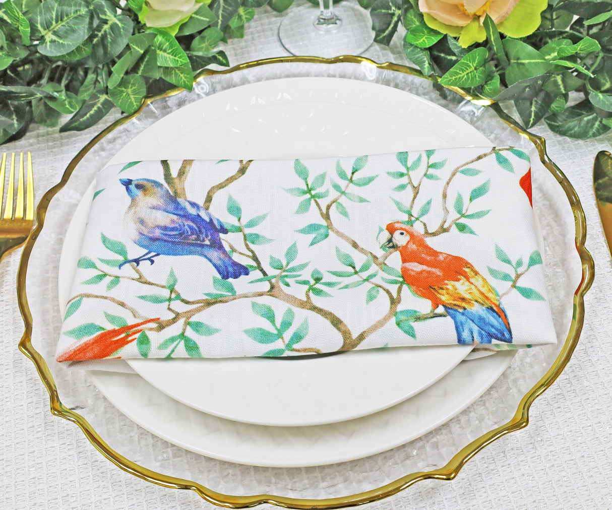 Faux Linen Dinner Napkin Sample