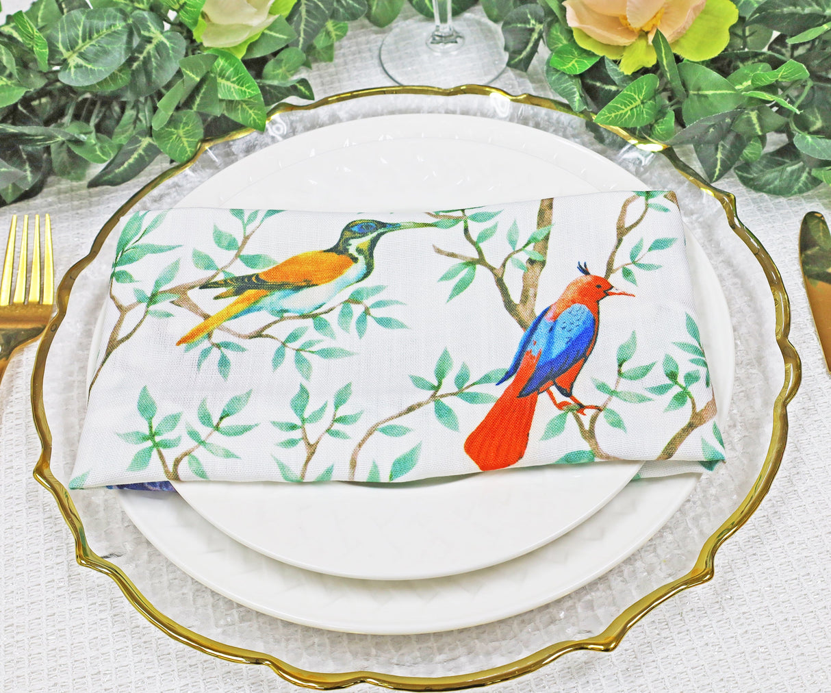 Faux Linen Dinner Napkin Sample