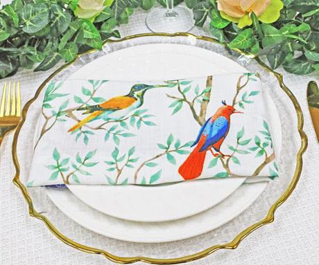 Faux Linen Dinner Napkin Sample