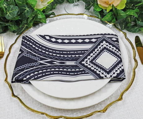 Sample Faux Linen Dinner Napkin 20x20 Fractal