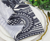 Faux Linen Dinner Napkins 20x20 Fractal