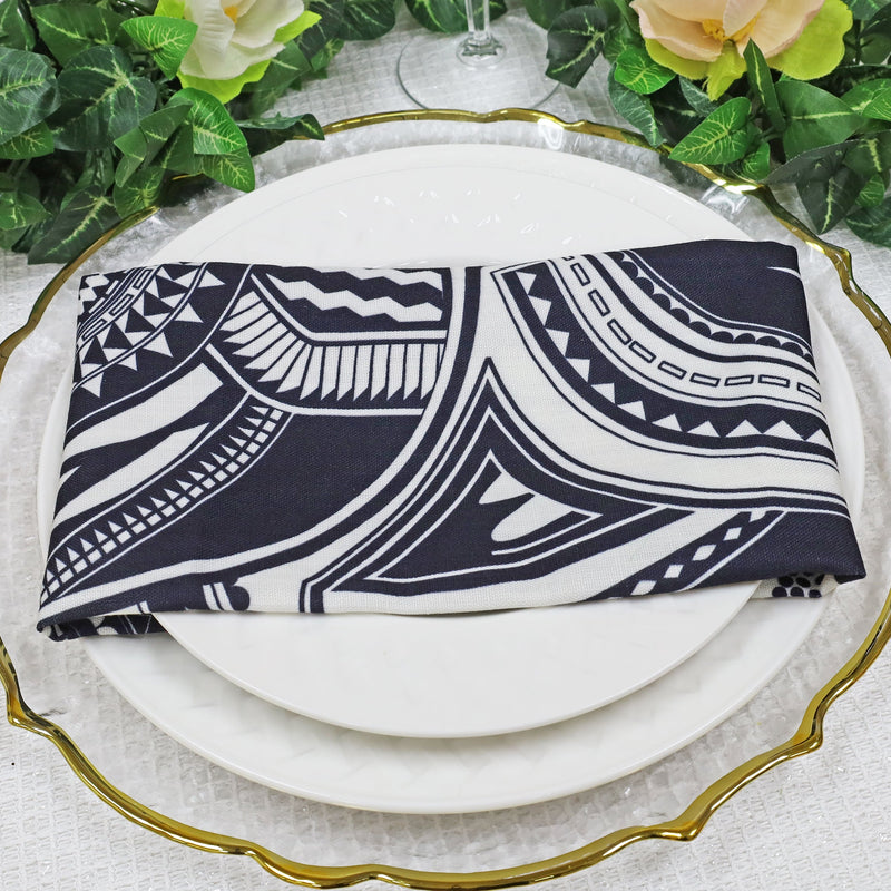 Sample Faux Linen Dinner Napkin 20x20 Fractal