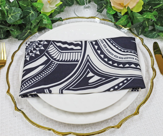 Sample Faux Linen Dinner Napkin 20x20 Fractal