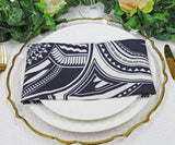Faux Linen Dinner Napkins 20x20 Fractal
