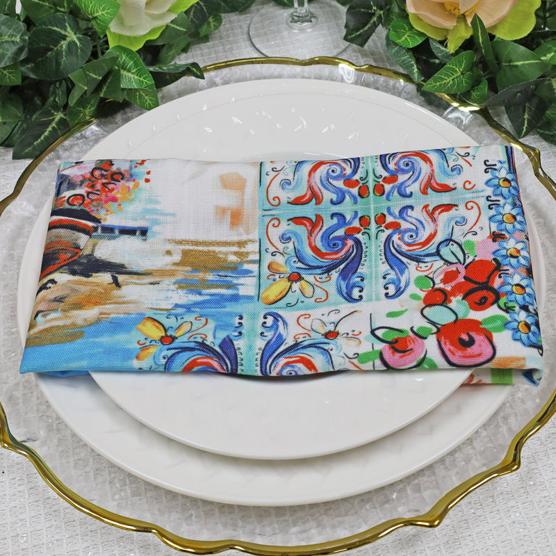 Faux Linen Dinner Napkin Sample 20x20 Tuscany