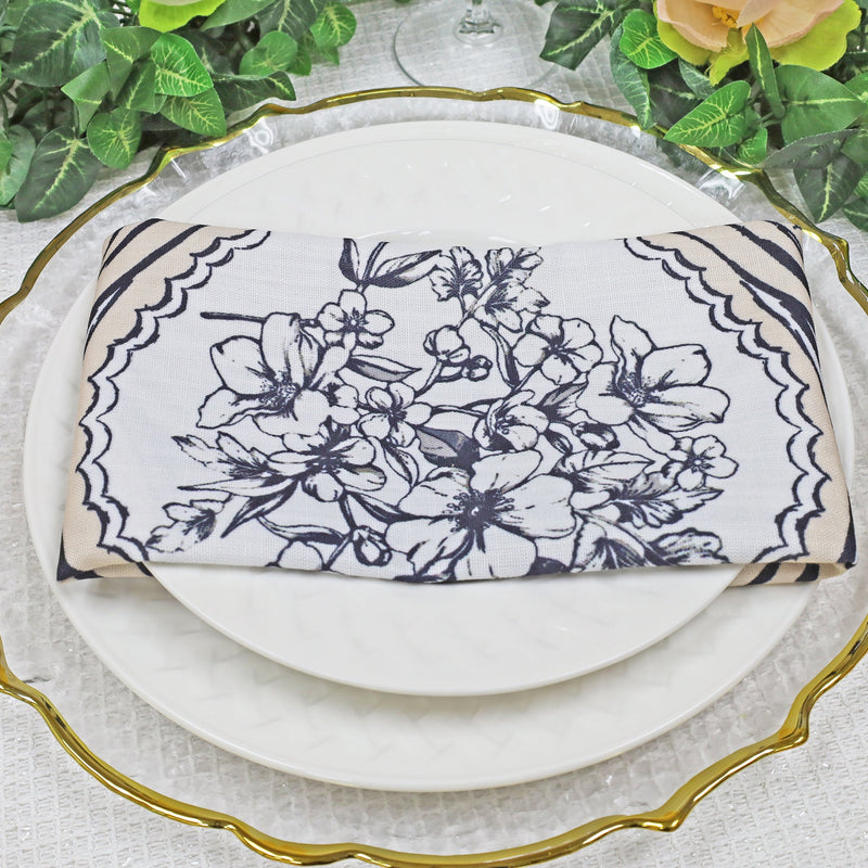 Faux Linen Dinner Napkin Sample