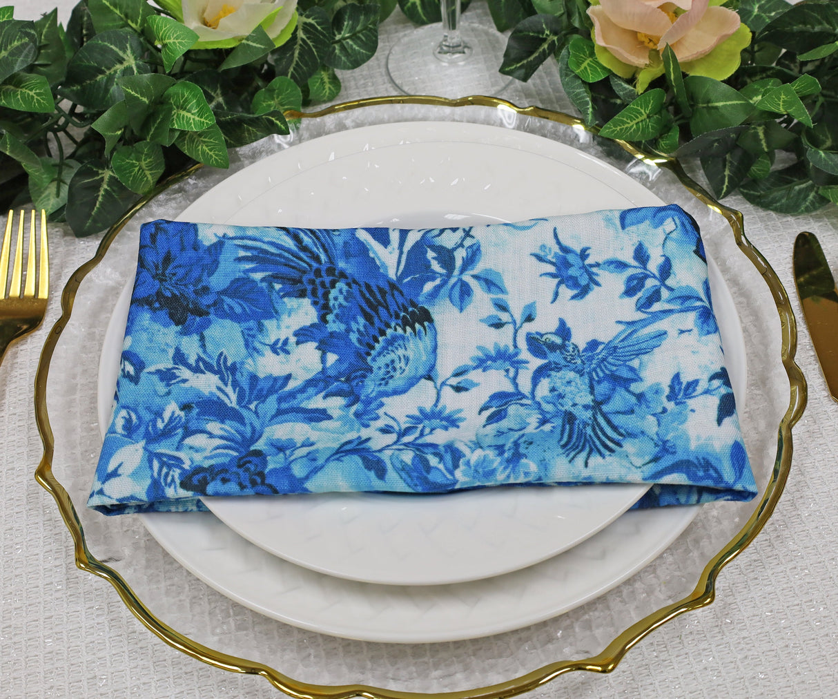 Faux Linen Dinner Napkins 20x20 Jacarina