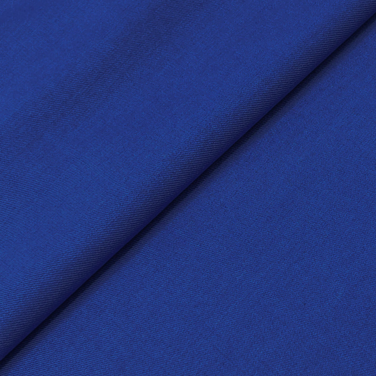 Machine Washable Royal Blue Gabardine Wool Blend Fabric - Royal Blue, Gabardine, 58/60" Width