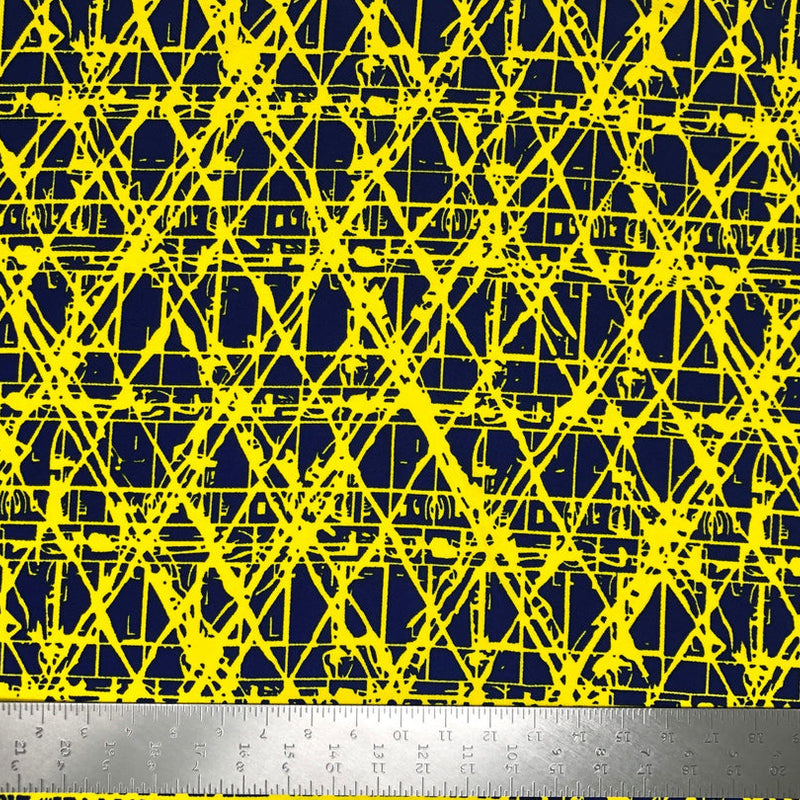 1 Yard Modern Liverpool Knit Geometric Fabric for Dresses, Tops, Costumes, Decor Width 58 60 Inches