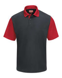 Red Kap Men's Performance Knit Color-Block Polo