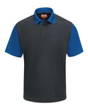 Red Kap Men's Performance Knit Color-Block Polo