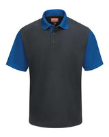Red Kap Men's Performance Knit Color-Block Polo