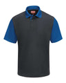 Red Kap Men's Performance Knit Color-Block Polo