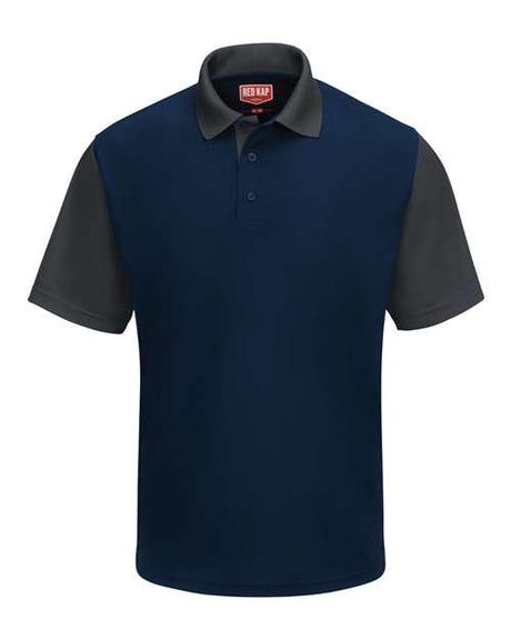 Red Kap Men's Performance Knit Color-Block Polo