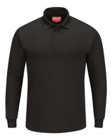 Red Kap Men's Long Sleeve Performance Knit Polo