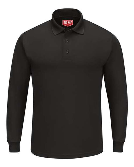 Red Kap Men's Long Sleeve Performance Knit Polo