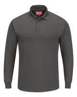 Red Kap Men's Long Sleeve Performance Knit Polo
